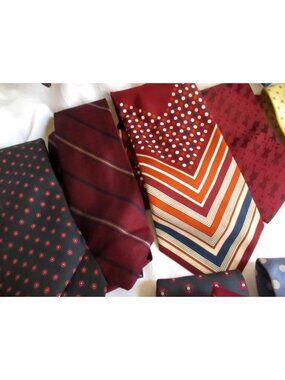 Neck Ties Lot 14 Vintage 70s 80s Mens Variety Retro